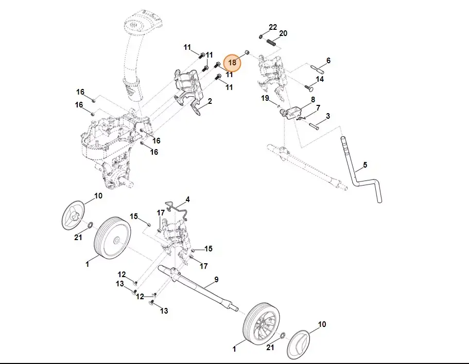 Właśnie dodano - STIHL Glebogryzarka spalinowa MH445.0 9241 288 1980 - Nakrętka kołpakowa M8